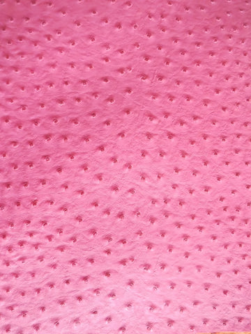 Fuchsia Classic Ostrich Upholstery Vinyl Fabric / By The Roll - 30 Yards