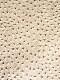 Light Coffee Classic Ostrich Upholstery Vinyl Fabric / Sold By The Yard