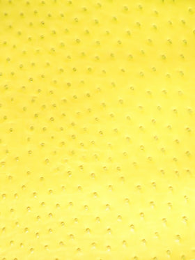 Neon Yellow Classic Ostrich Upholstery Vinyl Fabric / By The Roll - 30 Yards