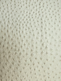 Metallic Pearl Classic Ostrich Upholstery Vinyl Fabric / Sold By The Yard