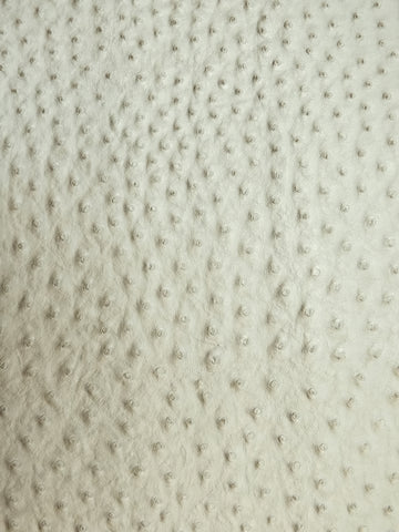 Metallic Pearl Classic Ostrich Upholstery Vinyl Fabric / By The Roll - 30 Yards
