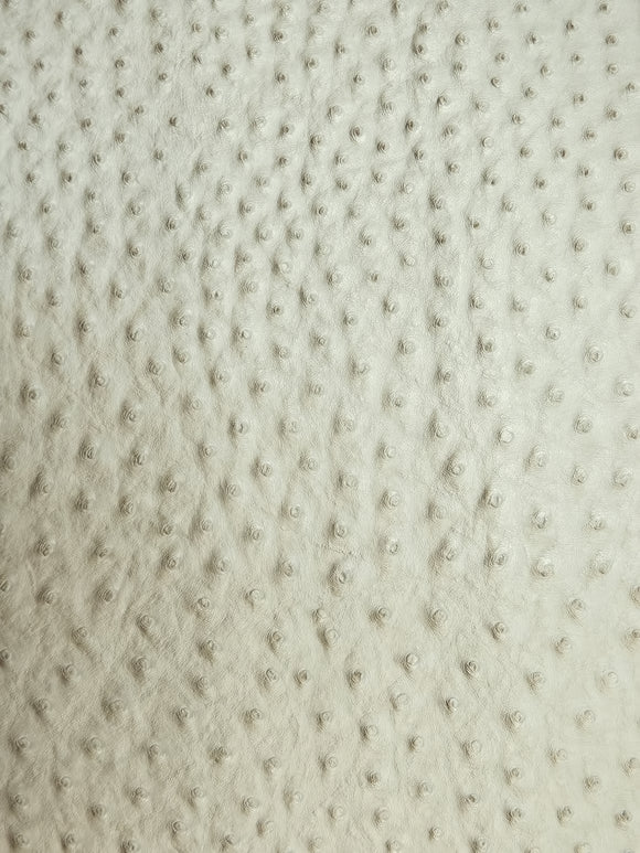 Metallic Pearl Classic Ostrich Upholstery Vinyl Fabric / By The Roll - 30 Yards