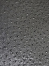 Black Classic Ostrich Upholstery Vinyl Fabric / By The Roll - 30 Yards