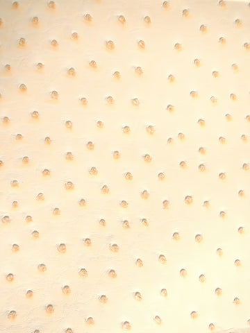 Cream Classic Ostrich Upholstery Vinyl Fabric / Sold By The Yard