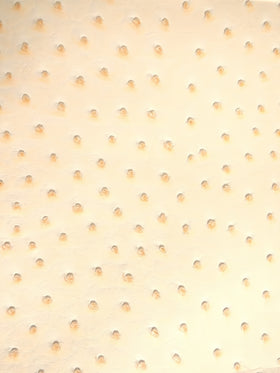 Cream Classic Ostrich Upholstery Vinyl Fabric / By The Roll - 30 Yards