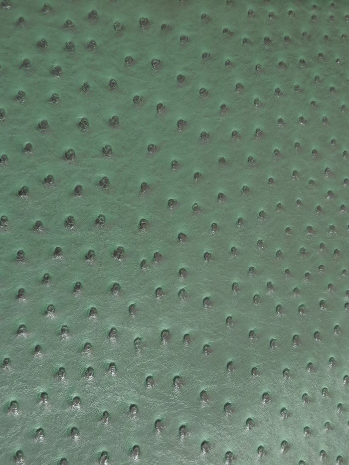 Hydra Gator Green Classic Ostrich Upholstery Vinyl Fabric / Sold By The Yard