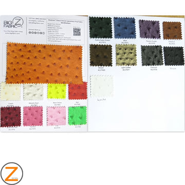 COLOR CARD Classic Ostrich Upholstery Vinyl Fabric