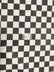 Poly Cotton Printed Fabric Square Checkered / Mini Black/White / Sold By The Yard