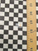 Poly Cotton Printed Fabric Square Checkered / Mini Black/White / Sold By The Yard