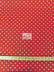 Poly Cotton Printed Fabric Small Polka Dots / Red/White Dots / Sold By The Yard