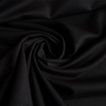 Ponte De Roma Jersey Knit Spandex Fabric / Black / Sold By The Yard