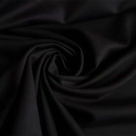 Ponte De Roma Jersey Knit Spandex Fabric / Black / Sold By The Yard