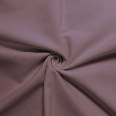 Ponte De Roma Jersey Knit Spandex Fabric / Dusty Plum / Sold By The Yard