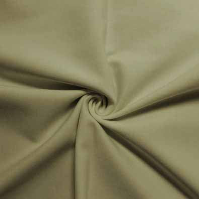 Ponte De Roma Jersey Knit Spandex Fabric / Khaki / Sold By The Yard