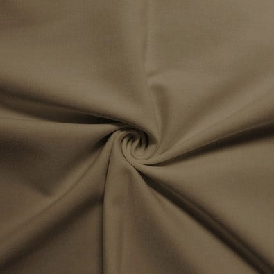 Ponte De Roma Jersey Knit Spandex Fabric / Mushroom / Sold By The Yard