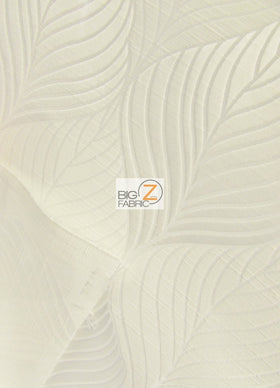 Peacock Leaf Floral Upholstery Fabric / Artic / Sold By The Yard - 0