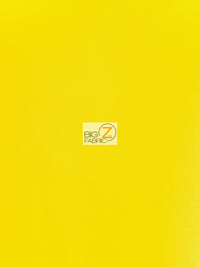 Solid Canvas Outdoor Anti-UV Waterproof Fabric / Yellow / Sold By The Yard