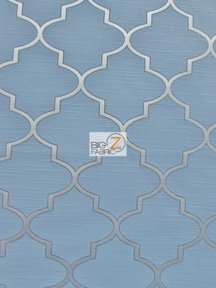 Persian Quatrefoil Upholstery Fabric / Malibu / Sold By The Yard