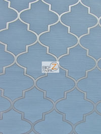Persian Quatrefoil Upholstery Fabric / Malibu / Sold By The Yard
