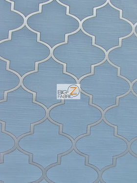 Persian Quatrefoil Upholstery Fabric / Malibu / Sold By The Yard