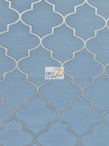 Persian Quatrefoil Upholstery Fabric / Malibu / Sold By The Yard