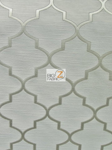 Persian Quatrefoil Upholstery Fabric / Quartz / Sold By The Yard