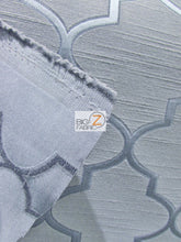 Persian Quatrefoil Upholstery Fabric / Quartz / Sold By The Yard