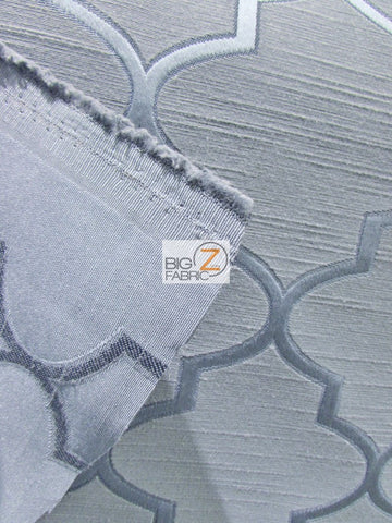 Persian Quatrefoil Upholstery Fabric / Quartz / Sold By The Yard - 0