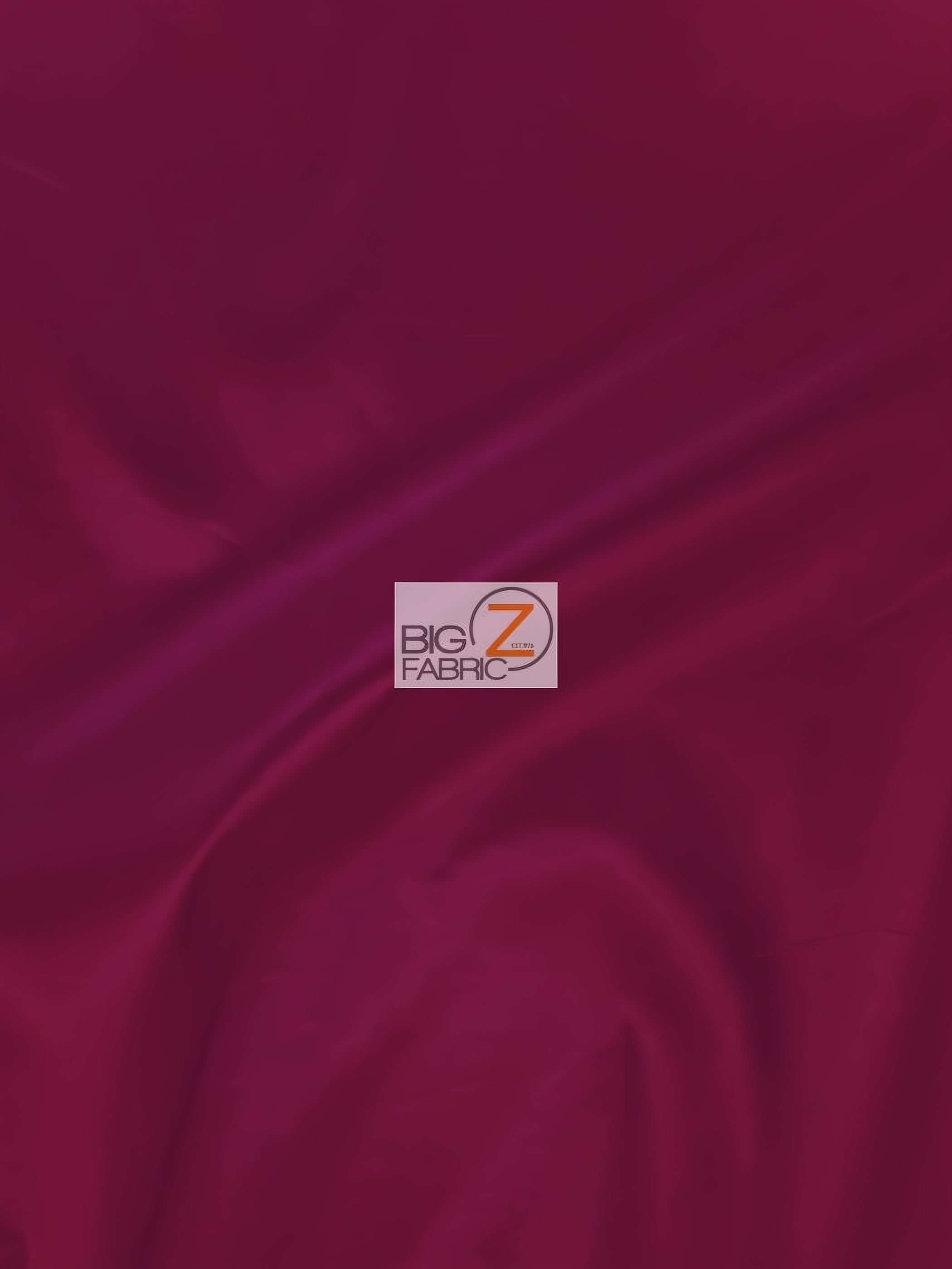 Solid Polyester Taffeta 58"/60" Fabric / Burgundy / Sold By The Yard