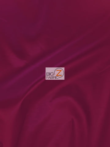 Solid Polyester Taffeta 58"/60" Fabric / Burgundy / Sold By The Yard