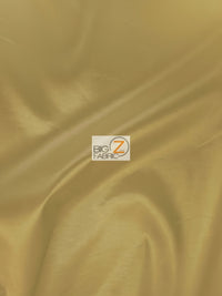Solid Polyester Taffeta 58"/60" Fabric / Gold / Sold By The Yard