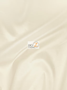 Solid Polyester Taffeta Fabric - Ivory - 50 Yard Bolt/Roll