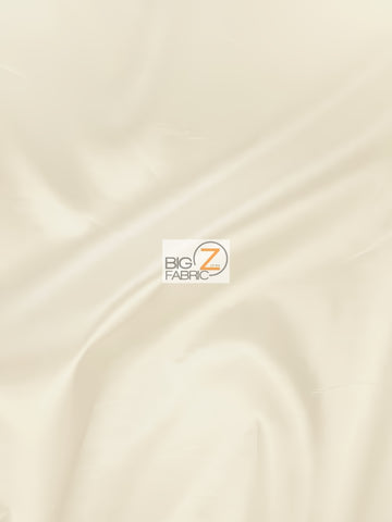 Solid Polyester Taffeta Fabric - Ivory - 50 Yard Bolt/Roll
