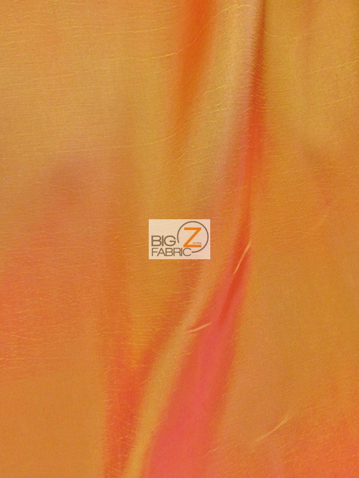 Solid Polyester Taffeta 58"/60" Fabric / Orange / Sold By The Yard