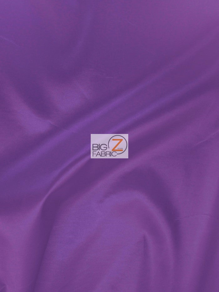 Solid Polyester Taffeta Fabric - Purple - 50 Yard Bolt/Roll