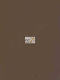 Poly Cotton Solid Fabric / Brown / 30 Yard Bolt