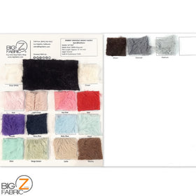 Big Z Color Card Rabbit Snuggle Minky Fabric