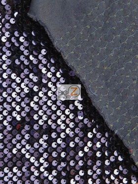 Rain Drop Sequin Stretch Velvet Fabric / Eggplant / Sold By The Yard Closeout!!! - 0