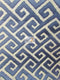 Royal Labyrinth Geometric Upholstery Fabric / Sold By The Yard