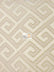 Royal Labyrinth Geometric Upholstery Fabric / Pearl / Sold By The Yard
