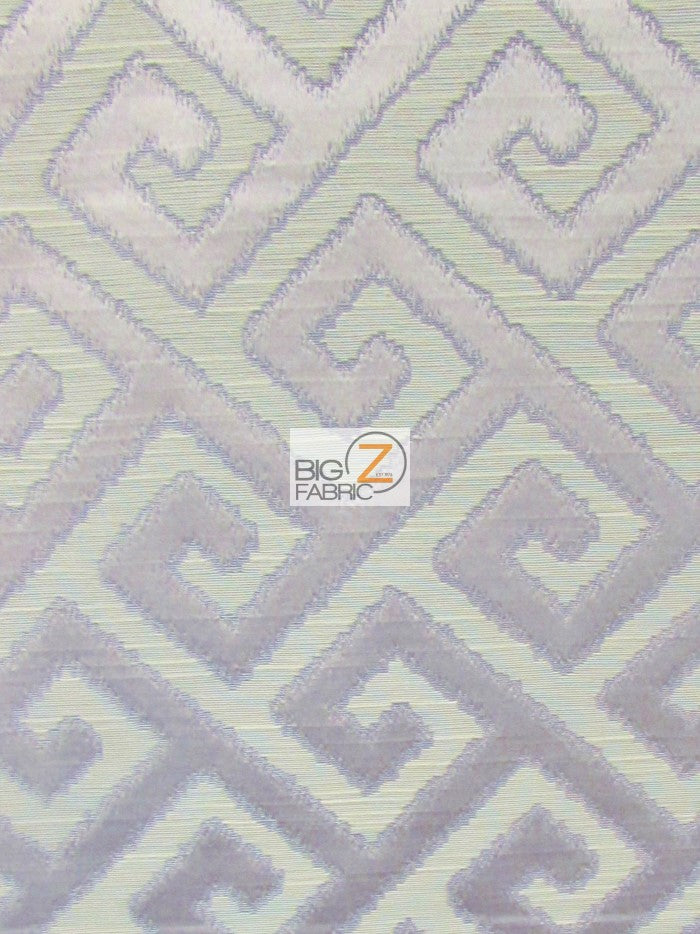 Royal Labyrinth Geometric Upholstery Fabric / Thistle / Sold By The Yard-1