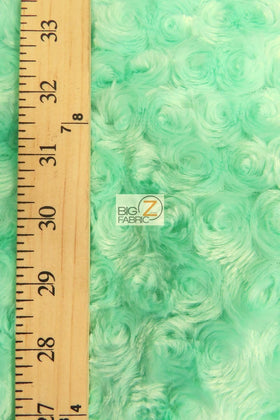 Panther Black Minky Rose/Rosette Floral Baby Soft Fabric / Sold By The Yard - 0