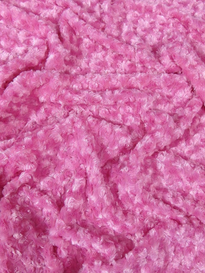 Tropic Fuchsia Minky Rose/Rosette Floral Baby Soft Fabric / Sold By The Yard