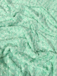 Minky Rose/Rosette Floral Baby Soft Fabric / Sold By The Yard