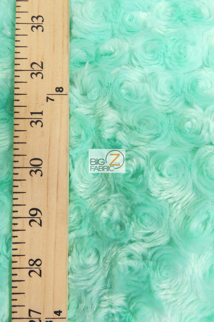 Baby Pink Minky Rose/Rosette Floral Baby Soft Fabric / Sold By The Yard