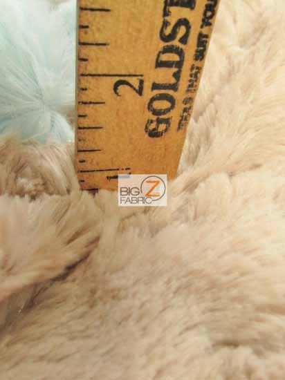 Aqua Rabbit Snuggle Minky Fabric / Sold By The Yard - 0