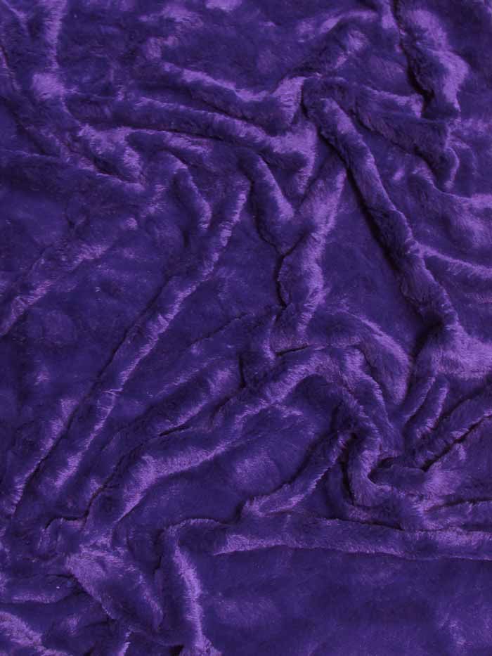 Purple Rabbit Snuggle Minky Fabric / Sold By The Yard
