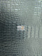 Vinyl Embossed Shiny Amazon Crocodile Fabric / Sold By The Yard