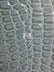 Grey Vinyl Embossed Shiny Alligator Fabric / Sold By The Yard
