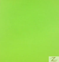 Solid All-Purpose 60" Poly Poplin Fabric / Lime / 100 Yard Roll